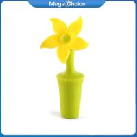 ราคา MegaChoice 100 Original Silicone Wine Bottle Stopper Flower Shaper Wine Cork Plug Portable Leakproof Sealer (21175297420)