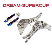 ราคา สเตย์พักเท้าแต่งไล่เบา พักเท้าแต่งจระเข้สีไทเทเนียมลาย งานเจาะมิลลิ่ง L R สำหรับ HONDA DREAM SUPERCUP (640456476)