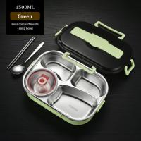 ราคา กล่องข้าวพกพา กล่องข้าว กล่องข้าว2ช่อง กล่องข้าว4ช่อง lunchbox กล่องอาหารกลางวัน ฝาปิดล็อคแน่นกันอาหารหก กล่องข้าวห่อ กล่องเก็บอาหาร Jobtea th (21152213850)