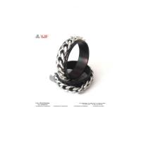ราคา แหวนโซ่ แหวนโซ่ดำเงิน แหวนหมุนได้ ring chain แหวนโซ่หมุนได้ แหวนผู้ชาย สแตนเลสแท้ งานเลสแท้ stainless 316l (6239954559)