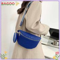 ราคา จัดส่งเร็ว กระเป๋าสะพายคาดลำตัวแบบ2 In 1สำหรับสีทึบกระเป๋าสะพายไหล่ Pu ของผู้หญิงพร้อมสายสะพายกว้างกระเป๋าเงินใบเล็กสำหรับช้อปปิ้งระหว่างเดินทาง (18578030427)