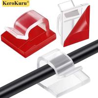 ราคา คลิปที่เก็บสายแบบมีกาวในตัวที่ยึดรอกเบ็ดหูฟังคลิปเมาส์สายอุปกรณ์ป้องกัน USB คลิปการจัดการสายเคเบิลจัดการสายไฟ (21357505305)