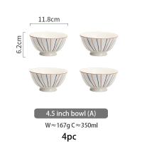 ราคา 24pc Japanese Ceramics Bowl For Salads Fruit Noodles Soup Kitchen Pasta Bowl Microwave Safe Restaurant Household Tableware Set (11728500970)