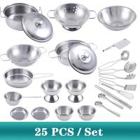 ราคา ของเล่นของเล่นบ้านจำลองสำหรับเด็กชุดเครื่องมือทำครัวขนาดเล็กเครื่องครัวสแตนเลส (21358486396)