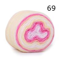 ราคา เส้นด้ายขนสัตว์สีรุ้ง100กรัมผ้าพันคอหมวกไหมพรมเค้กผ้าทอมือแบบใหม่ผ้าถักไหมพรมสำหรับสเวตเตอร์ถักด้ายมัดรวมแฟนซี (17865333061)