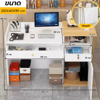 ราคา เคาน์เตอร์คิดเงิน เคาน์เตอร์บาร์ โต๊ะแคชเชียร์ ขนาด120 140cm เคาน์เตอร์กว้าง มีลิ้นชักเก็บของ มีตู้เก็บของ มีเชลฟ์วางของ ดีไซน์เรียบง่าย มินิมอล ประกอบง่าย พร้อมส่งเก็บเงินปลายทางได้ COD (21238149547)