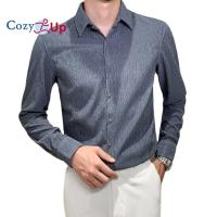 ราคา Cozy Up สไตล์อังกฤษเสื้อแขนยาวธุรกิจแฟชั่นอย่างเป็นทางการพอดี Camisa Masculina (15855655340)