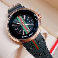 ราคา T time นาฬิกาข้อมือแฟชั่นยี่ห้อหรู หญิงและชาย หน้าปัด ปั๊มโลโก้ ขนาด 36 มม สกรีนแบรนขอบนาฬิกา สายยางซิลิโคลน พร้อมกล่องดำ (15539260909)