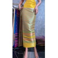 ราคา ผ้าไหมไทย ผ้าไหมล้านนา ผ้าถุง ผ้าซิ่น ซิ่นล้านนา ผ้าไทยตัดชุด ผ้าทอพรีเมี่ยม ผ้าตัดชุด ชุดรับไหว้ ชุดของขวัญ ของฝาก สีเหลือง (18571573945)