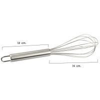 ราคา ตะกร้อตีไข่สแตนเลส ขนาด 10 นิ้ว ใช้ตีไข่ ตีส่วนผสม ด้ามจับเป็นสแตนเลส (16192814340)