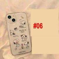 ราคา Angel Eyes Casing For IPhone 13 Pro Max 12 11 ProMax Mini X Xs Xr 6 6s 7 8 Plus SE 2020 6 6s 7 8 Xsmax 13Promax 12Promax 11Promax Cartoon Snoopy Fine Hole Camera Protection Shockproof Soft Phone Case 