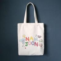 ราคา Totebag BTS kpop ผ้าใบเกาหลี jungkook Jimin taehyung (20576606587)