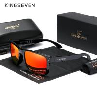 ราคา ของแท้ KINGSEVEN แบรนด์สแควร์ Retro TR90แว่นตากันแดด Polarized ผู้หญิงผู้ชายการออกแบบรูปแบบคาร์บอนไฟเบอร์กลางแจ้งแว่นตาเล่นกีฬา (21359132251)