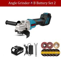 ราคา ของขวัญ 5นิ้ว หินเจียรไร้สายการขัดการตัดไฟฟ้า 2000W 588Vf เครื่องเจียรไฟฟ้า หินเจียรไร้สายM14ไร้แปรงถ่าน 2 ก้อน แบตเตอรี่ลิเธียม 18V 6เกียร์ (20757950454)