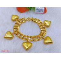 ราคา ข้อมือทองหนัก3 บาท ลายเลสห้อยจี้หัวใจ (7426694177)