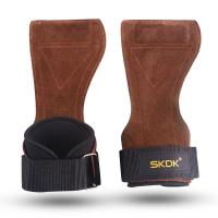 ราคา ถุงมือฟิตเนส ถุงมือฟิตเนสผู้ชาย STRAPS Leather Grip pads Strap SKDK หนังกลับ สแต๊ปหนังวัวหนังแท้ถุงมือ 1คู่ (13652669581)