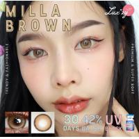 ราคา Milla สีน้ำตาลสีเทา Luxzy lens คอนแทคเลนส์ Bigeye (19832244439)