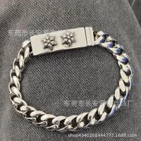 ราคา สร้อยข้อมือรูปเรือสมอเรือสมอเรือแบบหนาและบางลายขวางดอกไม้ Eido80ทำมือสำหรับทั้งหญิงและชายฮิปฮอปแฟชั่น (20590062347)