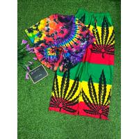ราคา เสื้อลายกัญชา เสื้อมัดย้อม พร้อมกางเกงลายกัญชา สินค้าพร้อมจัดส่ง (14760240160)
