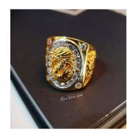 ราคา แหวนเพชรชายมังกร 0523 หนัก 1 บาท รุ่นเคลือบทองหนาพิเศษ เสริมฮวงจุ้ย แหวนทองไมครอน แหวนทองสวย แหวนใส่ออกงาน แหวน (5044036876)