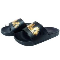 ราคา FILA รองเท้าแตะผู้หญิง Us5 EU36 ของแท้จากช็อป พร้อมป้าย FILA สีดำทอง (19267790856)