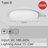 ราคา CHENBEN ไฟเพดาน Led โมเดิร์นโคมไฟเพดานทรงกลม18W 30W 40W สำหรับห้องนั่งเล่นห้องนอนห้องครัวห้องน้ำโคมไฟ (10176085377)
