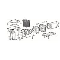 ราคา อะไหล่ปั้มสระว่ายน้ำยี่ห้อ HAYWARD รุ่น super pump (21224257649)