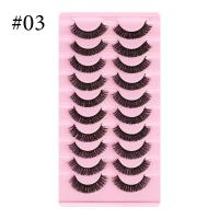 ราคา ขนตาปลอมปลอมยาว10คู่ขนตาปลอมขนม Faux เทียม3D ขนตาปลอมแบบนุ่มขนปุยขายส่ง (20687746610)