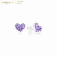 ราคา Louis Montini Jewelry Sterling Silver 925 Earrings ต่างหูเงินแท้ 92 5 ต่างหูผู้หญิง รูปหัวใจ LJER01 (21210056229)