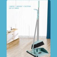 ราคา JJT ไม้กวาดมีที่ตักผงไม้กวาดพื้น Set Sapu ขายึดไม้กวาด Set Sapu ไม้กวาดขนสัตว์อ่อนนุ่มในครัวเรือนไม่ติดกับผมชุดทำความสะอาดชุดไม้กวาดและที่ตักผง (21372697674)