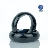 ราคา กำไลหยกดำ แท้ธรรมชาติทรงท้องปลิงหน้ากว้าง สีดำ (21326750942)
