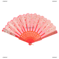 ราคา xiamei พัดลมมือถือผ้าลูกไม้สไตล์สเปนพัดลมมือถือแบบพับได้สำหรับแต่งงานเลี้ยงเต้นรำ (20266345898)