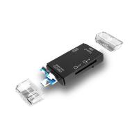 ราคา เครื่องอ่านการ์ดมัลติฟังก์ชั่น6 In 1ประเภท C Micro การ์ด SD การอ่าน USB บัตร TF ข้อมูลดิสก์ U สำหรับคอมพิวเตอร์ โทรศัพท์มือถือ แผ่น (20472852217)