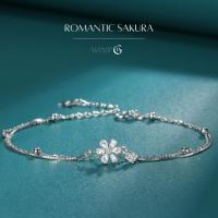 ราคา GLAMOR กำไลเงิน Romantic Sakura กำไลข้อมือเงิน สร้อยข้อมือ ผู้หญิง ข้อมือเงินแท้ ของขวัญ Valentine สร้อยข้อมือเพชร สร้อยข้อมือเงินแท้ สร้อยข้อมือแฟชั่น กําไลเงินแท้ประดับเพชร สร้อยข้อมือเงิน (21058708