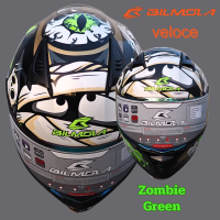 ราคา หมวกกันน็อคเต็มใบหุ้มคางBILmola VELOCE 2021 Zombie green (21171054545)