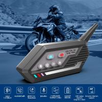ราคา GEARELEC Shark Shark Pro Bluetooth 5 1 อินเตอร์คอมหมวกกันน็อคมอเตอร์ไซค์ ระบบสื่อสารไร้สายระยะ 2000 ม กลุ่มผู้ขับขี่ 2 8 คน ด้วยการแบ่งปันเพลงวิทยุ FM (21022502098)