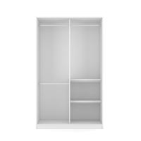 ราคา INDEX LIVING MALL ตู้เสื้อผ้าบานสไลด์ รุ่นวาว่า ขนาด 120 ซม สีขาว หินอ่อน (21139426969)