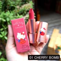 ราคา แท้ คิตตี้ ลิปสติก เนื้อซาติน นุ่มละมุน กลิ่นหอมของสตรอเบอร์รี่ COLOR LIPSTICK 3 5G CATHY DOLL HELLO KITTY ของแท้รับตรงจากบริษัท (1795930518)