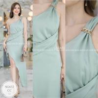 ราคา SG632 เดรสราตรียาว ชุดออกงาน แต่งโซ่ทอง ซิปหลัง ผ้าซาร่าเงา อก 32 34 เอว24 28 สะโพก34 38 ยาว53 สี ครีม ชมพู เขียวมิ้นท์ ส้มอิฐ แดงเลือดหมู กรมท่า (20908562044)