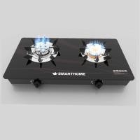 ราคา SMARTHOME เตาแก๊สหน้ากระจกสองหัวแบบธรรมดาและหัวเทอร์โบ รุ่น SM GA2H 05 (17864154717)