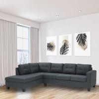 ราคา Looms โซฟาเข้ามุมสลับซ้าย ขวามีCorner รุ่น Benice สีเทา 275x204x87 ซม (20660545985)