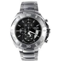 ราคา นาฬิกาข้อมือผู้ชาย CITIZEN Quartz Chronograph รุ่น AN3401 55A หน้าขาว ขอบดำ AN3400 58E หน้าดำ ขนาดตัวเรือน 45 มม ตัวเรือน สาย Stainless Steel สีเงิน (19579058216)