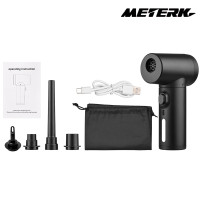 ราคา Meterk เครื่องเป่าฝุ่นไฟฟ้าไร้สายมัลติฟังก์ชั่น ปั๊มลมอุปกรณ์เป่าฝุ่นแบบ2 In 1พร้อมไฟ LED ทรงพลัง50000รอบต่อนาที100วัตต์ที่เป่าฝุ่นชาร์จได้ปั๊มลมปั๊มสำหรับสูบลมที่กวาดฝุ่นที่ปัดฝุ่น4หัวฉีด (1859102515