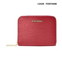 ราคา Louis Fontaine กระเป๋าสตางค์พับสั้นซิปรอบ รุ่น GEMS สีแดง LFW0015 (17563453319)