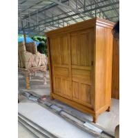 ราคา ตู้เสื้อผ้าบานเลื่อนไม้สักทอง ยาว150สูง180ลึก60 ส่งฟรียกเว้นภาคใต้ (10525595578)