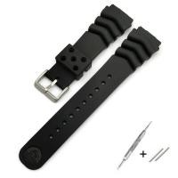 ราคา สายยางเรซิ่น นาฬิกาดำน้ำ Seiko Diver สีดำ (21072822138)