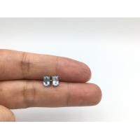 ราคา ต่างหู พลอยแท้ แบบแป้นเสียบ เงินแท้ 925 เคลือบ ทอง ค ำ ขาว (14903184167)