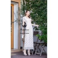 ราคา เดรสลูกไม้ งานปักหัวใจ Lady sunshine (21190957046)