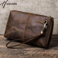 ราคา Hiram กระเป๋าแบบคลัตช์รองเท้าผู้ชายหนังแท้คุณภาพสูงซิปกระเป๋าเงินทรงคลัทช์กระเป๋าเก็บบัตรกระเป๋าเงินกระเป๋าโทรศัพท์ (20850654139)