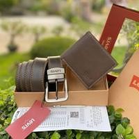 ราคา ชุดกระเป๋าสตางค์และเข็มขัด ลีวายส์ Levis Belt and Wallet Gift Set แบรนด์แท้ เซทสุดคุ้ม ทั้ง กระเป๋าสตางค์ พับสองตอน และเข็มขัดวัสดุหนังคุณภาพดี (457810588)